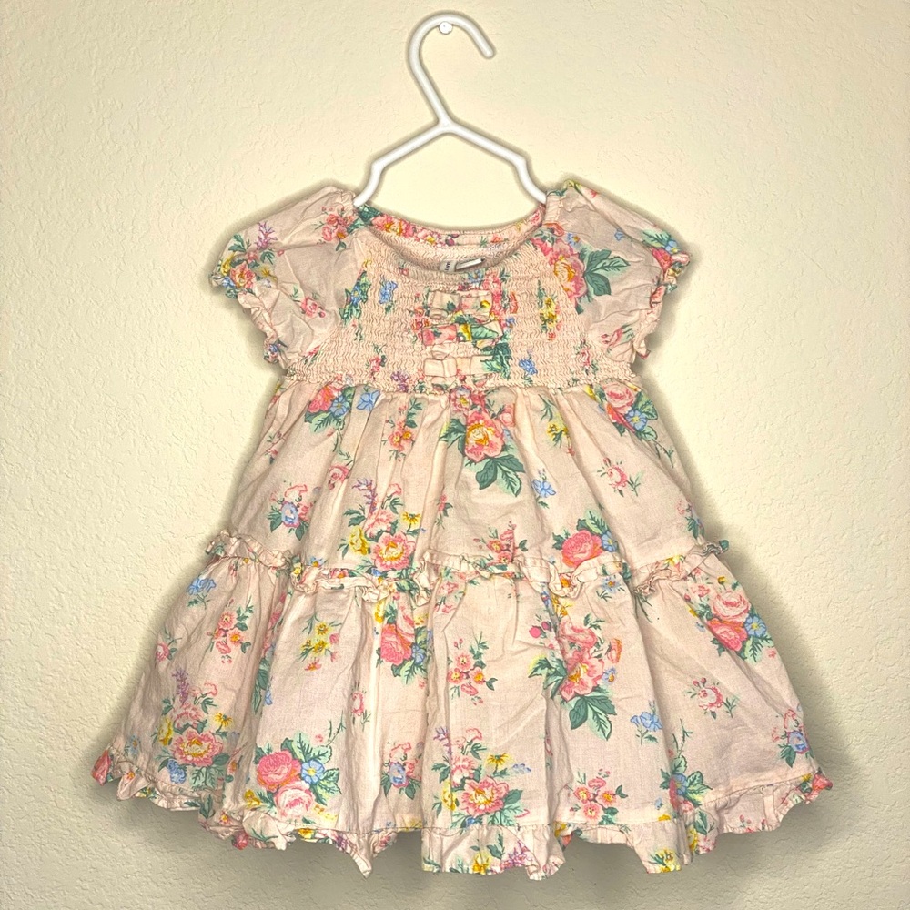 Janie and Jack Floral Easter Dress 12-18m